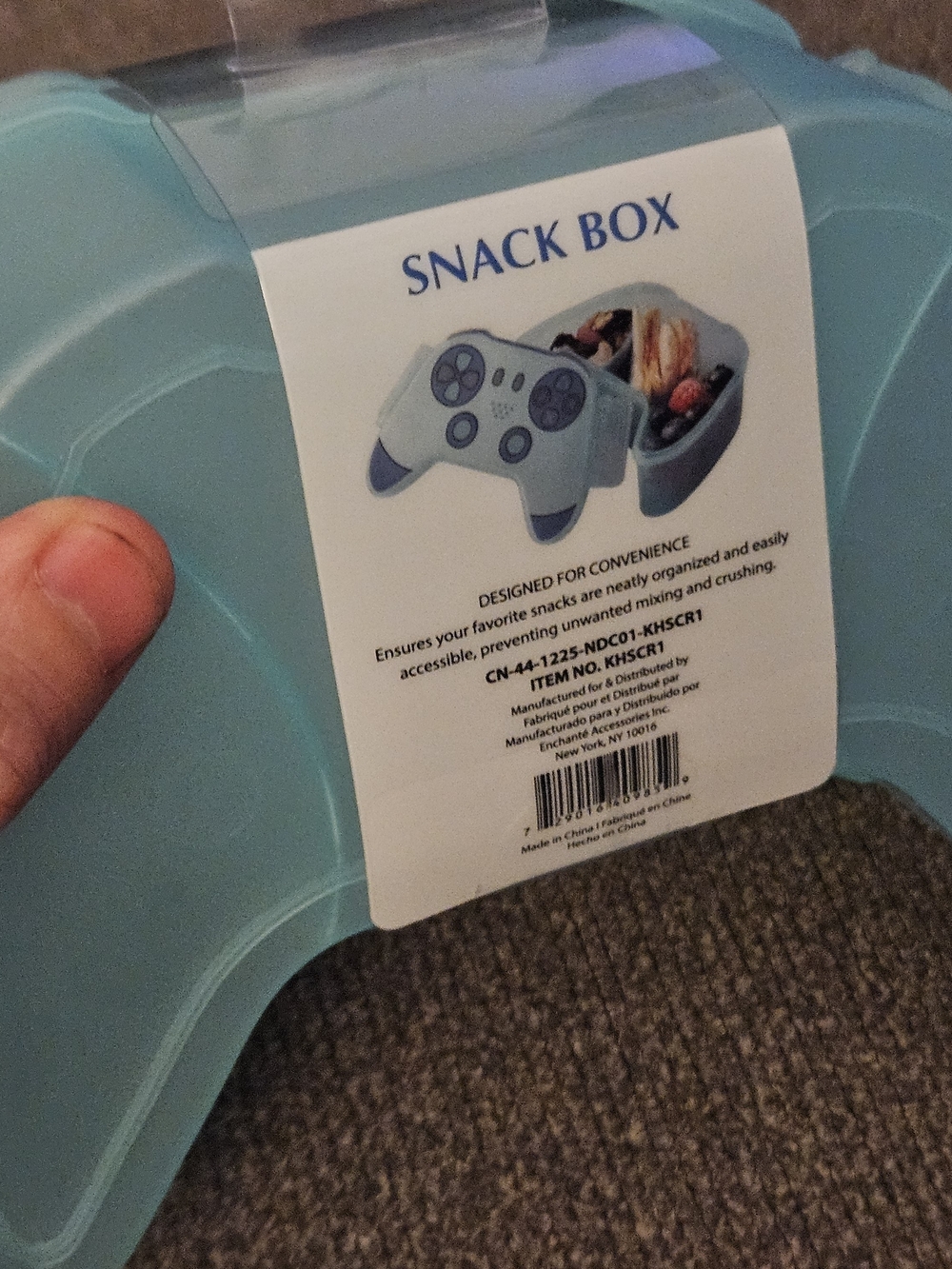 CWC Cook With Color Game Controller Snack Box - Teal Blue - Picture 6 of 16